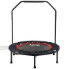 FLAMROSE 40 Fitness Trampolines Foldable Exercise Rebounder Trampoline Home Cardio Fitness for Adults Indoor Garden Workout