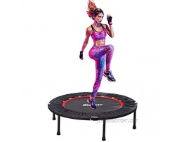 Gielmiy 40 Indoor Trampoline,Rebounder Trampoline Exercise Trampoline for Indoor,Garden Workout Cardio,Foldable Fitness Trampoline for Adults-Max Limit 330 lbs