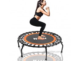 N1Fit Rebounders Mini Trampolines for Adults 40- Fitness Trampoline Workout Trampoline Rebounder Trampoline for Adults and Kids Personal Trampoline with Bungee Rope System Home Workouts