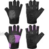 2 Pairs Workout Exercise Gloves Fitness Gloves Weight Lifting Gloves Breathable Gym Exercise Gloves for Fitness Training Climbing Kettlebell Women and Men