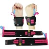Grip Power Pads Wrist Wraps 2 Wraps for Weight Lifting Wrist Support Cotton Wraps Gym Bandage Straps for Men & Women Premium Quality & PRO Rubber