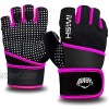 iwish Womens Mens Fitness Weight Lifting Glove with Long Wrist Wrap Support