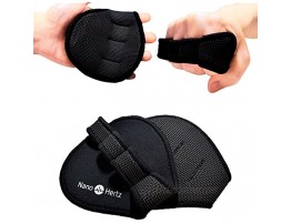 NH Nano Hertz Best Workout Gloves Alternative | Weight-Lifting Gym Training Anti-Slip Barehand Alpha Grip Pads | Support Power-Lifting Body-Building Fitness for Men & Women