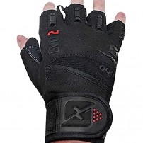 skott Evo 2 Weightlifting Gloves with Integrated Wrist Wrap Support-Double Stitching for Extra Durability-Get Ripped with The Best Body Building Fitness and Exercise Accessories