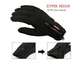 YYGIFT Touch Screen Gloves Outdoor Waterproof Winter Gloves Wind-Stopper Non-Slip Palm for Men Women