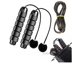 Jump Rope Training Ropeless Skipping Rope for Fitness Dual Mode Tangle-Free Adjustable Rapid Speed Cordless Jump Rope for Men Women Kids