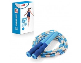 RUBEX Soft Beaded Jump Rope Speed Jumping Rope Cable for Gym Ropes Workout Kids Jump Rope Jump Ropes for Fitness Home Gym,Adjustable Jump Rope for Men Women Jump Rope for Kids