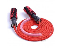 Supertrip Jump Rope Adult Double Ball Bearing Skipping Rope Cotton Rope Adjustable Length
