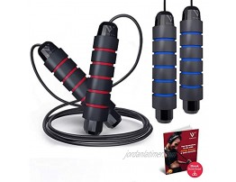 VENIZIO 2 pack 10ft Jump Rope Adult – Exercise Jumprope For Women – Workout Jump Ropes for Fitness Men – Jump Rope For Women – Skipping Rope For Exercise – Jumping Rope – cuerda para saltar ejercicio