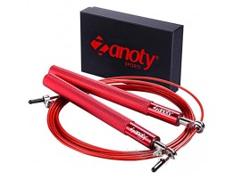 ZANOTY Jump Rope for Fitness Tangle Free Skipping Rope both for Men & Women Adjustable Length Crossfit Jumping Ropes for Speed Workout Ideal for Boxing Gym Weight Loss & Indoor Exercise