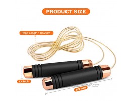 Zocy 2 Pack Jump Rope for Workout and Fitness Comfortable Foam Handle Jumping ropes with Wire Rope Perfect Adjustable Rope
