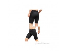 Bakerdani Mens Hot Sweat Thermo Shorts Neoprene Body Shaper Comfortable Slimming Shapewear Thighs Fat Burner Workout Sauna Pants for Weight Loss