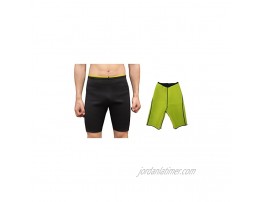 Bakerdani Mens Hot Sweat Thermo Shorts Neoprene Body Shaper Comfortable Slimming Shapewear Thighs Fat Burner Workout Sauna Pants for Weight Loss