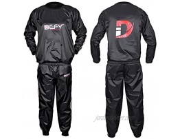 DEFY Heavy Duty Sauna Sweat Suit Exercise Training Gym Suit Fitness Weight Loss Anti-Rip New