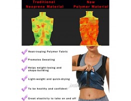 DYUAI Sauna Sweat Vest for Women Heat Trapping Workout Tank Top Sauna Suit Compression Shirts Waist Trainer Fitness Polymer with Zipper