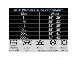 DYUAI Sauna Sweat Vest for Women Heat Trapping Workout Tank Top Sauna Suit Compression Shirts Waist Trainer Fitness Polymer with Zipper