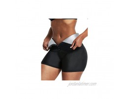 FeelinGirl Sauna Sweat Shorts for Women High Waisted Thermo Waist Trainer Slimming Pants Body Shaper