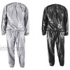 GOLD XIONG PADISHAH Heavy Duty Fitness Weight Loss Sweat Sauna Suit Exercise Gym Anti-RipBlack,XXXL