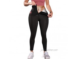 KUMAYES Sauna Leggings for Women Sweat Pants High Waist Compression Slimming Hot Thermo Workout Training Capris Body Shaper