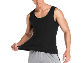 LARDROK Sauna Vest for Men Workout Vest Sweat Tank Top Premium Heat Trapping Fitting Shirt