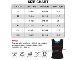 MathCat Men's Sauna Vest Slim Sweat Body Shaper Lose Weight Compression Saunasuits Tank Top Waist Trainer Workout Shirt for Gym Exercise