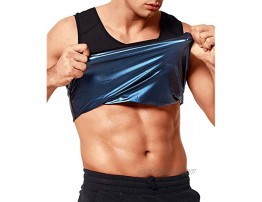 QUAFORT Sweat Sauna Vest for Men Body Shaper Waist Trainer Workout Heat Trapping Polymer Shirt Pullover Tank Top