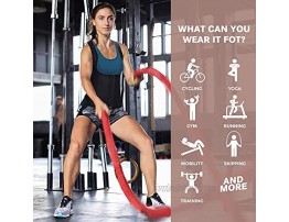 Roseate Women's Hot Sweat Body Shaper Waist Trainer with Zipper Workout Slimming Vest Sauna Shirt Neoprene Compression Shapewear