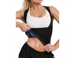 Roseate Women's Hot Sweat Vest Waist Trainer Workout Sauna Tank Top Body Shaper Polymer Slimming Shapewear