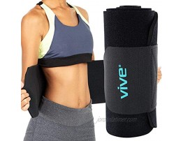 Vive Waist Trimmer Ab and Stomach Workout Wrap Back Support Sweat Abdominal Belt Neoprene Trainer for Men Women