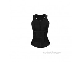 Waist Trainer Vest for Women Sweat Sauna Neoprene Workout Girdle Zipper Body Shaper Trimmer Belt