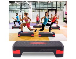 JAXPETY 27'' Fitness Aerobic Step Adjust 4 6 Exercise Stepper with Risers Home Gym