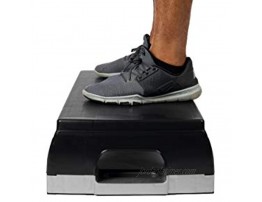Mind Reader 2 Levels with Anti-Slip Surface Adjustable Aerobic Stepper with Risers Home Fitness Workout Step Platform Black