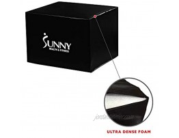Sunny Health & Fitness Foam Plyo Box with Adjustable Heights and High Weight Capacity