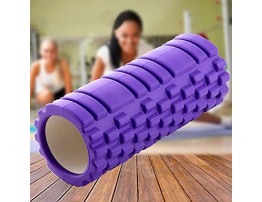 10*30cm Medium Density Round Foam Roller Deep Tissue Massager Tools for Physical Therapy Massage Help Back and Leg Neck Muscle Recovery Myofascial Trigger Body Point Release Purple