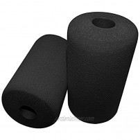 Foam Foot Pads Rollers Set of a Pair for Home Gym Exercise Machines Equipments Replacements with 1 Inch2.5cm Rod Foam 4.53 X 2.56 Od X 0.87 Id