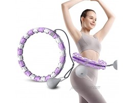 JAKKOFOXX Smart Weighted Hoop,Smart Hoola-Hoop for Adults and Kids Exercising,Adjustable Fitness Hoop,Smart Weighted Hula Fitness Hoop with 24 Sections Detachable Design