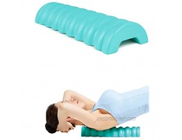 SNPE Wave Pillow Mint. Posture Correction Exercise Tool for Back Shoulder and Neck. Half Foam Roller ABS for Relaxing Hip Muscle and Calf Stretching