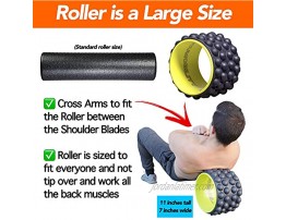 The Ultimate Back Roller : Acumobility myofascial Release Trigger Point Yoga Wheel Foam Roller Back Pain Yoga Wheel for Back Pain Back Massager deep Tissue Massage Exercise Mobility