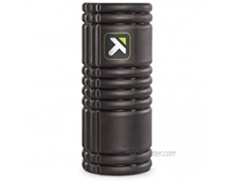 TRIGGERPOINT Grid Foam Roller Self-Massage Grid Pattern Roller with Step-by-Step Online Video Instruction 13-inch Black