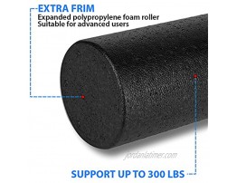 YOGU Round Muscle Foam Roller Exercise Foam Roller for Muscles Physical Therapy Deep Tissue Muscle Massage Dense Massaging Bar for Reducing Pain Soreness Or Tension