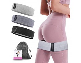 AOBOD Exercise Resistance Bands for Women Butt and Legs Squat Workout Wide Bands Stretching Gym Bands Resistance Loops Hip Thigh Glute Bands Non Slip Fabric Elastic Strength Squat Band
