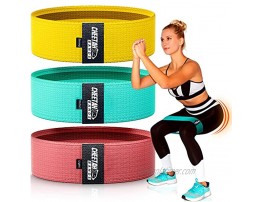 Butt Band Set 3 Resistance Bands to Grow The Booty of Your Dreams | Training Program Included for Faster Results | Build Backside Tone Legs Strengthen Core & More!
