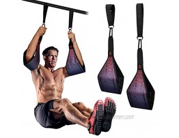 Gonex Adjustable Arm Hanging Ab Straps for Pull Up Bar Abdominal Muscle Building Core Strength Training Leg Raise Strap Home Gym Fitness Workout for Men & Women