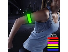 Higo LED Lighted Slap Bracelet Glow in The Dark Sports Event Wristbands Safety Reflective Gear Light Up Armbands for Running Cycling Jogging Hiking