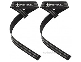 Iron Bull Strength Nylon Lifting Straps for Weight Lifting Padded Wrist Straps for Deadlift Barbell Weightlifting Fitness and Gym with Added Grip for Men
