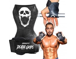 JerkFit Death Grips Lifting Straps for Deadlifts Pull Ups and Heavy Shrugs with Padded Support Palm Protection & Increased Grip for Heavy Pull Lifts