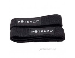 Potenza Fitness Cotton Lifting Straps | Heavy-Duty & Durable | Powerlifting Bodybuilding | Padded & Non-Padded | Instantly Lift or Pull More Weight