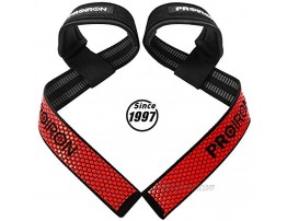 PROIRON Weight Lifting Straps Pair Fitness Lifting Wrist Straps with Non Slip Flex Gel Grip Soft Padded Neoprene Support for Powerlifting Deadlifts Crossfit Bodybuilding Strength Training