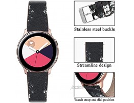 XHNee Fit for Amazfit GTS 2 Leather Bands for Women Men Amazfit Bip Lite Replacement Watch Bands Straps Wristbands Bracelet Fit for Samsung Galaxy Watch Active Active 2 40mm 44mm