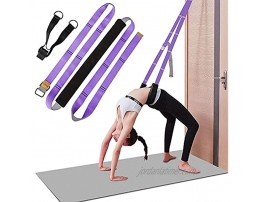 Yoga Strap for Stretching Leg Stretcher Pilates Equipment for Home Gym Back Bend Assist Trainer Waist Flexibility Workout Bands for Physical Therapy Ballet Dance Splits Gymnastics